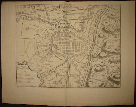 Coquart Antoine (1668-1707) Turin et sa citadelle: attaques de Turin par l'Armée du Roy commandée par le Duc de la Feuillade en 1706. le 30. Iuin 1710 ca. Parigi